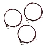 FAVOMOTO 3bags Colorful Brass Steel Strings for Folk and Bass Guitars Smooth and Stable Tuning for Beginner Musicians