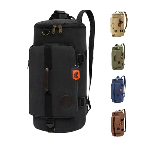Image of KARRIER Denim Travel Backpack | Multipurpose Duffle, Trekking, Camping, Cycling, Tourist & Tactical Rucksack for Men & Women