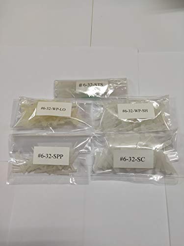 dexierp nified (Pulgadas) Tornillo de Rosca n. ° 6 y Pintura de Orificios Enmascaramiento y protección de Superficies y Tapones y Tapones de Silicona aislados contra el Polvo 250 Piezas por Bolsa Cover
