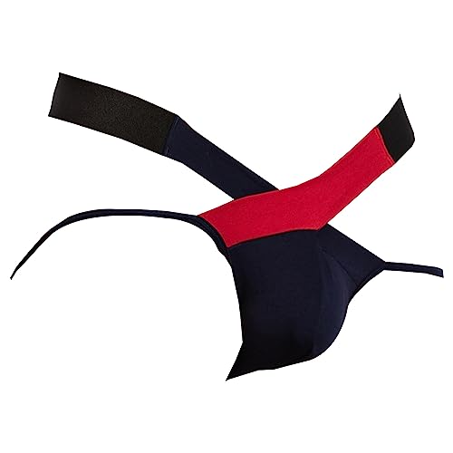 Mens Sexy Criss Cross Straps Jockstrap Micro Pouch G-String Thong Backless Sporty Bikini Brief Underwear