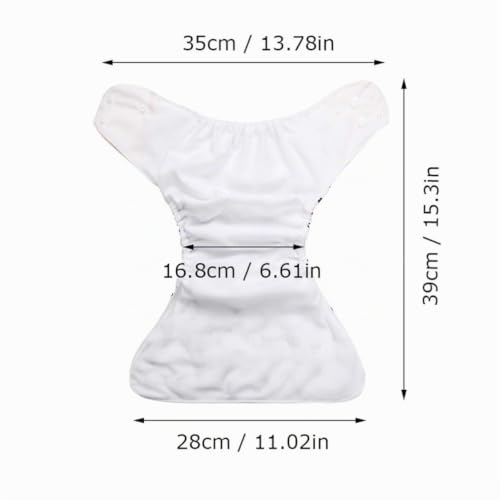 HahaGo Baby Stoffwindel waschbar wiederverwendbare Windeln All-in-One-Taschenwindel für die meisten Babys und Kleinkinder (Rosa Liebe)