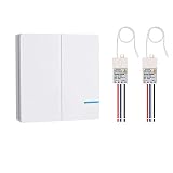 【Resistente al agua y seguro】 Resistente al agua IP56, funciona bien en ambientes húmedos como el baño e incluso al aire libre. A diferencia del interruptor tradicional que se conecta directamente con un cable, no se preocupe por el toque de los niños