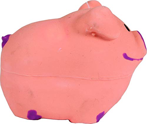 Li L Pals Latex Pig Dog Toy, Color: Pink, Size: 3 Inch