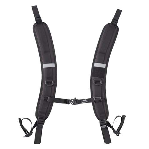 Sangles de sac à dos de rechange matelassées et robustes Bassdash noir adulte
