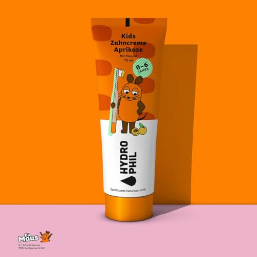 Hydrophil Zahncreme für Kinder - Die Maus - Mit Geschmack - Kinderzahnpasta 2-6 und 0-2 - Naturkosmetik - Baby Zahnpasta - Junior - Mit Fluorid (2) – Bild 7