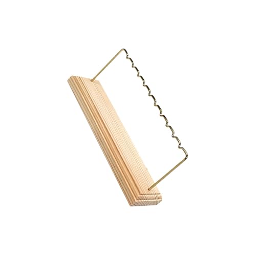 siduytin Soporte de exhibición de pendientes, Base Para madera para escaparate, venta collar, anillo, pequeña, Oro, Pequeño