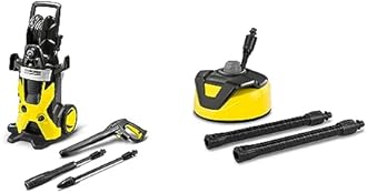 Kärcher - K5 Premium - 2000 PSI Electric Power Induction Pressure Washer - 1.4 GPM & T 5 T-Racer 11" Electric Power Pressure Washer Surface Cleaner Attachment - 32" Extension Wand Included - 2600 PSI