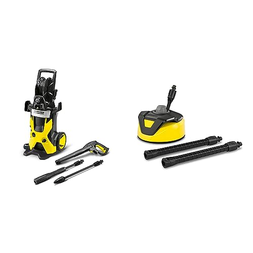 Kärcher - K5 Premium - 2000 PSI Electric Power Induction Pressure Washer - 1.4 GPM & T 5 T-Racer 11" Electric Power Pressure Washer Surface Cleaner Attachment - 32" Extension Wand Included - 2600 PSI