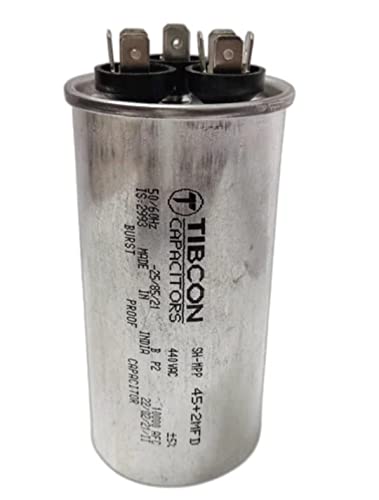 Image of M&M HARIS Tibcon Capacitor 45+2 MFD 440V for Air Conditioner ( Split & Window Air Conditioners ) 1 Ton & 1.5 Ton Air Conditioner