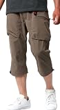 [アウトドアプロダクツ] ストレッチパンツ メンズ 7分丈 クライミングパンツ ストレッチ 撥水加工 UVカット ショートパンツ ベージュ 4L