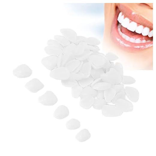 50 Piezas de Corona Dental Temporal, Corona de Dientes Falsos de Resina, Kit de Reparación de Carillas de Dientes, Cuidado Bucal de Múltiples Aplicaciones para Hombres, Mujeres Y Adolescentes