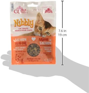 Catit Nibbly Snacks Horneados para Gatos Salmón 3.2 Oz miniatura 4