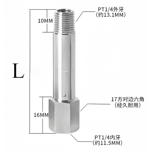 Conector de acero inoxidable 304 mecanizado con rosca BSPT hembra macho 3