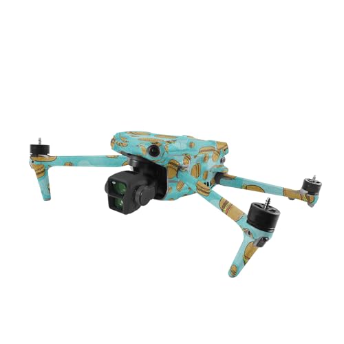 Image of MightySkins Glossy Glitter Skin Compatible with DJI Air 3 - Burger Heaven | Protective, Durable High-Gloss Glitter Finish | Easy to Apply