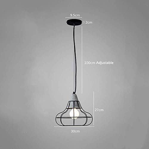Chandelier en fer forgé rétro pour café et bar style industriel - 7