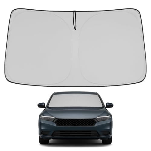 Image of Proadsy Windshield Sun Shade for Honda Accord 2023-2025 2026 4-Layer Foldable Front Sunshade Protector Sun Visor Blocks UV Rays Keep Car Cooler