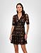 Adrianna Papell Women's Lace Embroidered Dress | Special Occasion Dress with Floral Embroidery & Tiered Short Skirt,Black/Nude,6