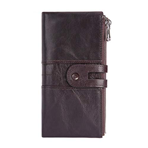 Women's Wallet Fashion Mobile Phone Change Purse RFID Anti-theft Brush Long Wallet(D)