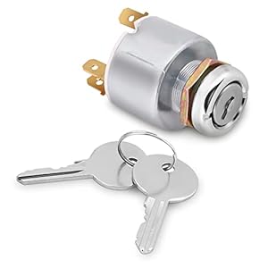 12V Ignition Switch, 3 Position Ignition Switch with ON OFF Start, Engine Start Ignition Switch Ignition Controls Switch Car Modified Ignition Switch Used for Most Cars, Motorcycles and Boats