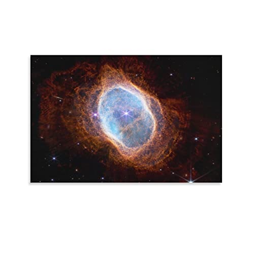 Southern Ring Nebula von James Webb Space Teleskop Poster Dekorative Gemälde Leinwand Wandkunst Wohnzimmer Poster Schlafzimmer Gemälde 60 x 90 cm Cover