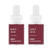 Pura Malodor Scent Refill - Smart Home Air Diffuser - Long-Lasting Premium Fragrance per Refill - Clean Diffuser Fragrance - Air Deodorizer & Odor Eliminator - 2 Pack, Juicy Acai