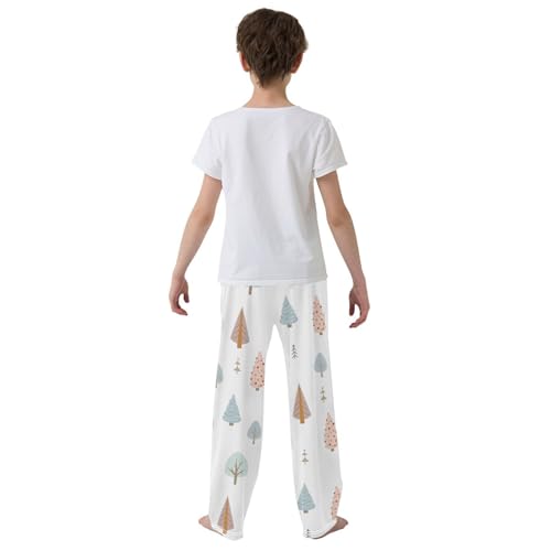 Boys' Pants Christmas Trees Winter Boho Long Bottoms Jogger Pants Elastic Waist Trousers with Pockets S-XL3