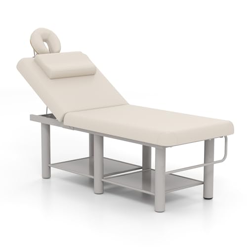 WINEDYOUNG Professional Massage Table, Heavy Duty 440lbs Capacity, Adjustable Facial