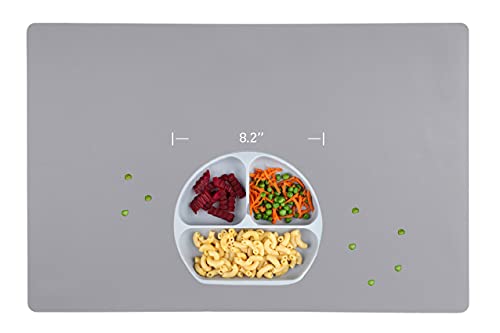 Ephome 2Pack Extra Large Multipurpose Silicone Nonstick Pastry Mat, Heat Resistant Nonskid Counter Mat, Table Mat, 23.6''X15.75'' (Gray) #TOP3