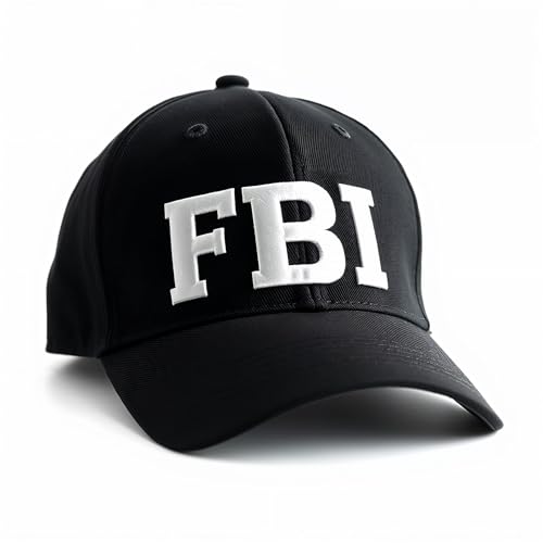 TK Gruppe Timo Klingler Casquette FBI police avec visière casquette basecap SWAT FBI comme accessoire de costume déguisement femmes et hommes carnaval