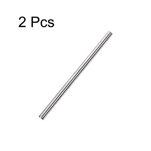 Image of uxcell 6mm x 150mm 304 Stainless Steel Solid Round Rod for DIY Craft - 2pcs