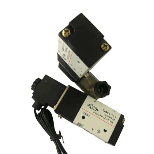 Válvula solenoide 3V110-06 de 12V y cuerpo de aluminio con ajuste de 10mm 6
