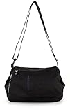 Mandarina Duck MD20 TRACOLLA PIRITE 16TT6 - Bolso al hombro para mujer, color negro, talla 34x28x17 cm