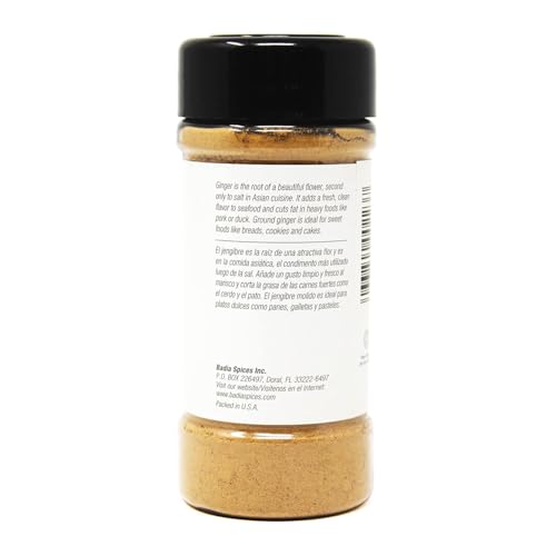 Badia Ground Ginger Powder, 1.5 oz – Premium Ground Ginger Root for Cooking, Baking, Tea & Spice Blends – Warm, Aromatic Flavor - Image 3