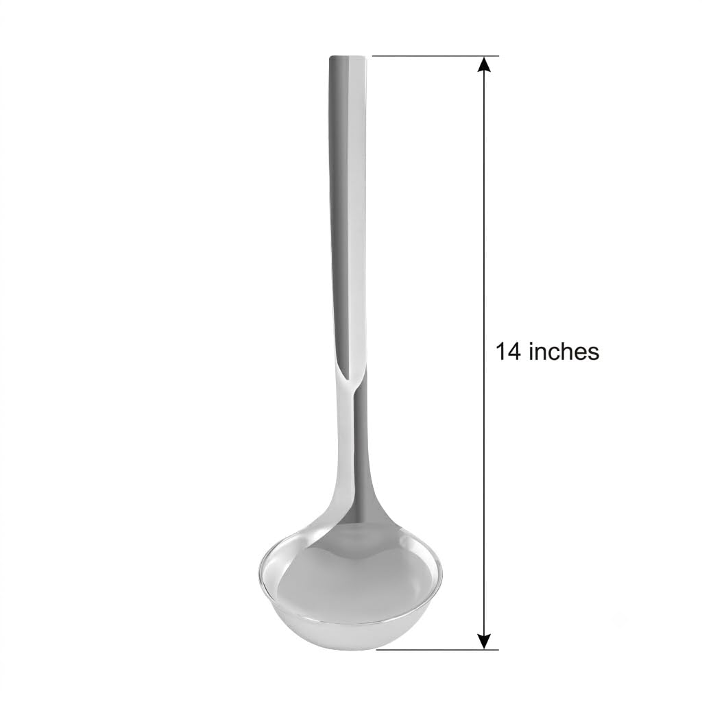 Browne Foodservice Horizon 18/8 Stainless Steel Ladle, 14 Inch