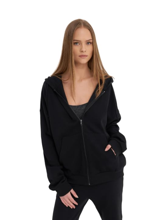 MIDORI VR240 フード ブラック 26 EEE Buy DROBE Plain Solid Cotton Relaxed Fit Hooded Neck Full Sleeve