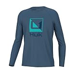 HUK Pursuit Standard - Camiseta de Pesca de Manga Larga para niños, Talla S
