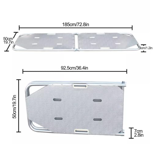 Civière légère en aluminium pour évacuation rapide avec sangles de maintien - 3