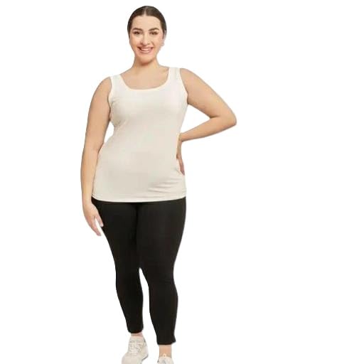 Women Plus Size Cotton Camisole Tank Top Sleeveless Inner Vest Girls Spaghetti Strap Top Comfortable-image-42