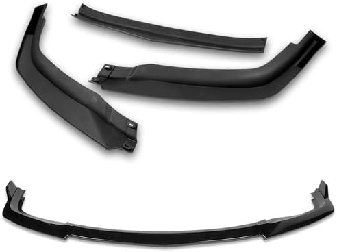 3 Pieces Front Bumper Lip Spoiler Splitter Side Body Kit Trim Protection Compatible with 2013-2015 Honda Accord Coupe 2DR, 2014 (Painted Black)