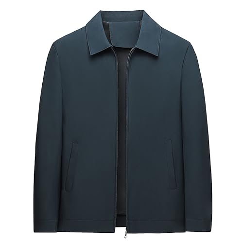 Veste légère homme avec col montant zippé style militaire casual Coupe-vent pour le quotidien