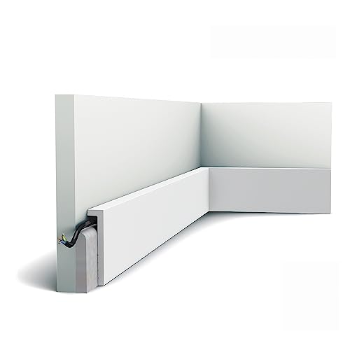 Orac Decor - ORAC DECOR ZOCALO CUBRE RODAPIE 200x10x2,2 CM SX171 RAL9003, Blanco