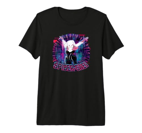 Camiseta Marvel Spider-Man Gwen Glitch Cómoda de Diseño Premium para Uso Diario