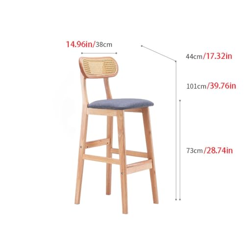 Tabourets de bar cuisine tabouret haut bois massif bistrot restaurant