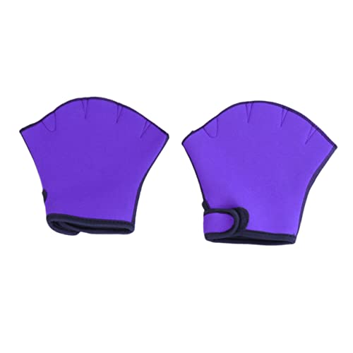 VANZACK Webbed Paddle Gloves for Swimming Half Finger Aquatic Gloves Diving Size s