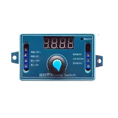 Module de relais de temporisation 12V avec bouton rotatif réglable LED - 4