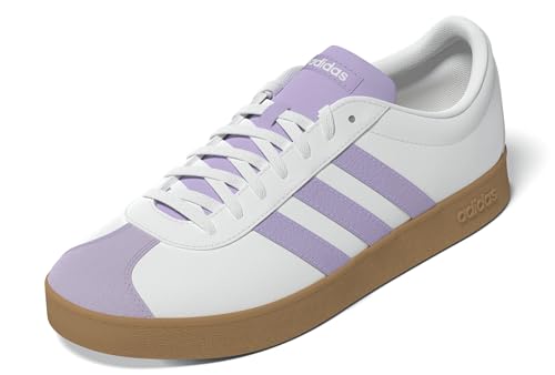 adidas VL Court Base Shoes 9, Zapatos Mujer, FTWR White Powder Plum Gum10, 43 1/3 EU