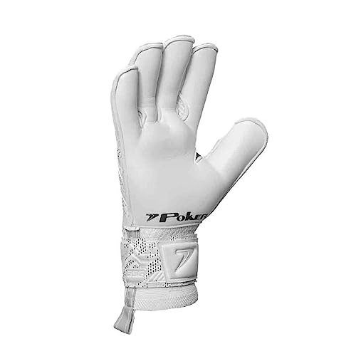 Luva De Goleiro Poker Profissional Champion 7 Branco 10