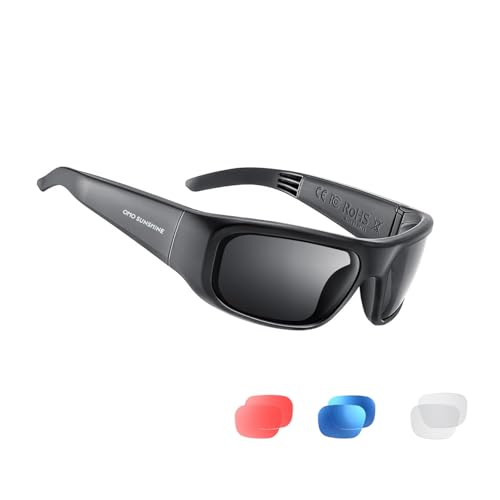 OhO sunshine Audio Sunglasses,Voice Control and Open Ear Style Listen Music and Calls with Volumn UP and Down, Bluetooth 5.0 Smart Glasses and IP44 Wa