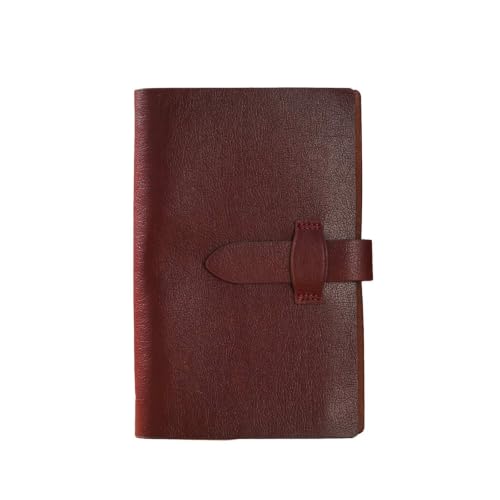 Carnet de notes rétro en cuir A6, un cadeau authentique marron