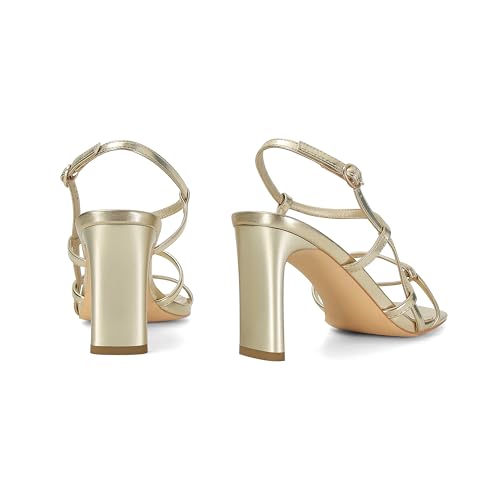 SOVANYOU Women's Heels Square Open Toe Strappy Heels Chunky High Heel Ankle Strap Heeled Sandals Comfort Dress Party Shoes4